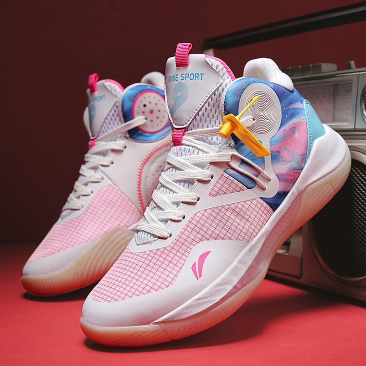 New mesh basketball shoes for male and female couples student and children's sports shoes practical basketball shoes battle boots Z 10.2-4