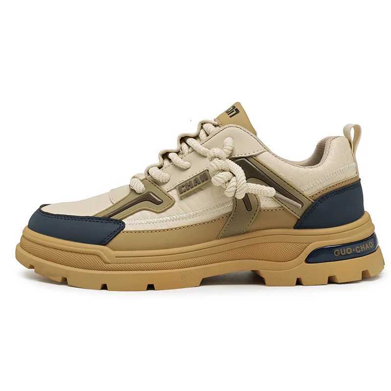 Autumn and Winter New Mens Shoes Niche Design Leather Shoes Low Cut Casual Sports Shoes Mens Board Shoes Outdoor Work Shoes Z250930