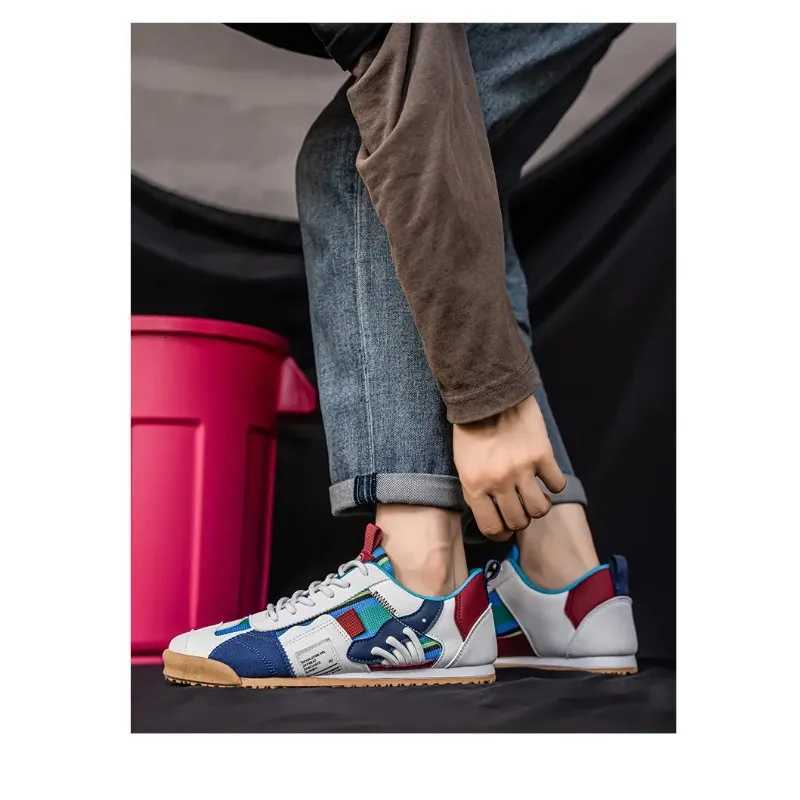 Popular light luxury highend mesh casual sports mens shoes Forrest Gump shoes Z250930