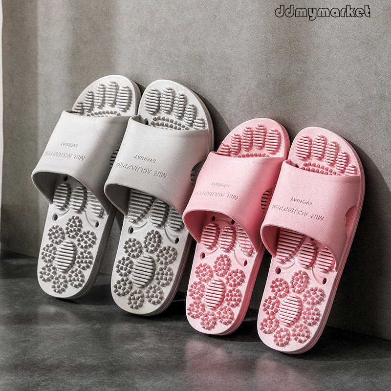 Home Indoor Women Summer Soft Sole Bathroom Anti-Odor Non-Slip One-Word Slippers for Men ddmymarket
