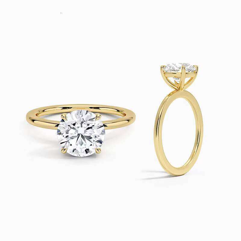Design White Gold Women's Engagement Wedding 1ct D VS1 Round Oval Pear Emerald Cut Lab-Grown Ring