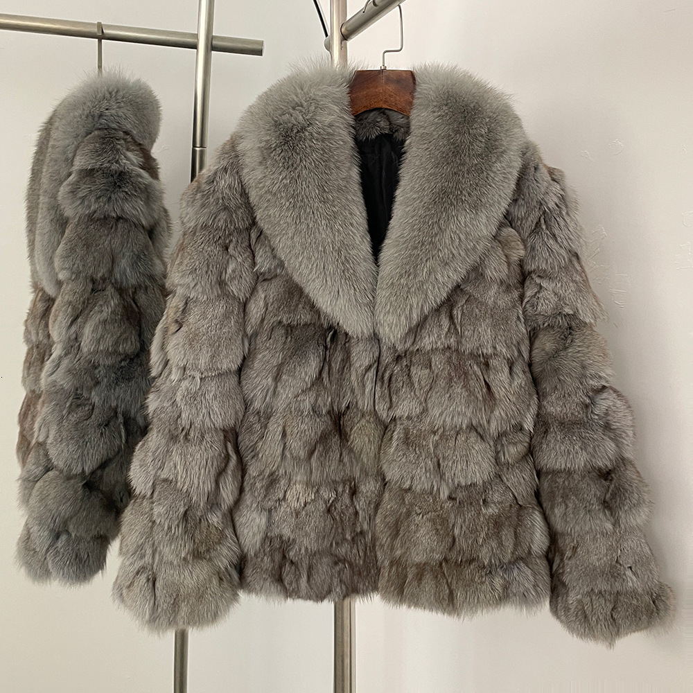 Haining Fur Winter New Fur Coat for Women Short Round Neck Thickened Fashion Fur Integrated 240930