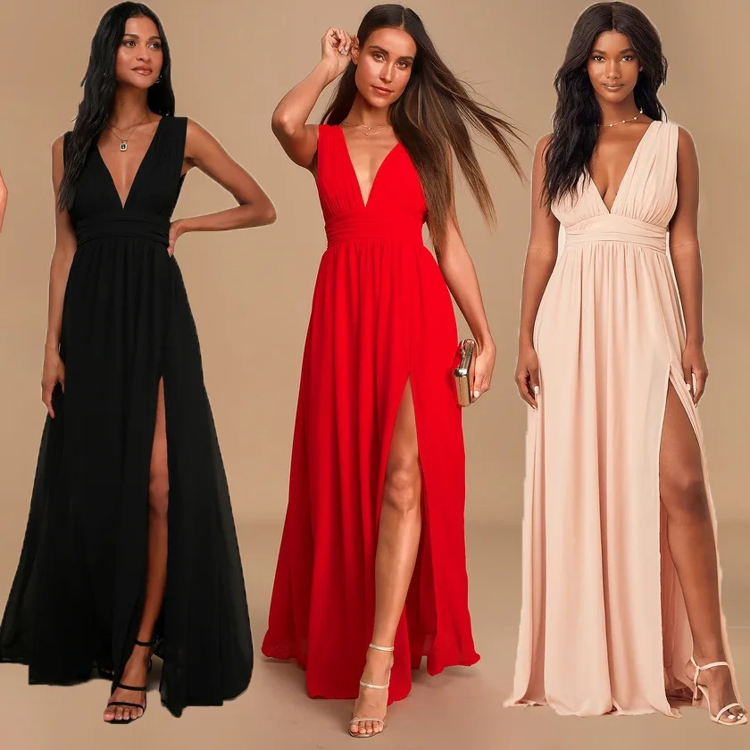 Sexy backless maxi summer dress women mesh long bodycon red Christmas party dress bridesmaid evening dresses 250930