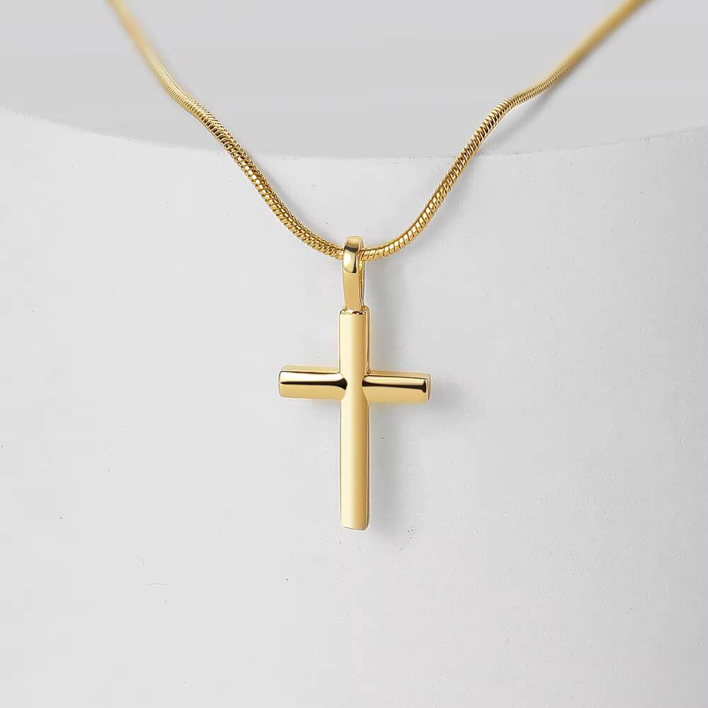 KISSWIFE High Quality Christian Religion Gold Plated Copper CZ Micro Pave Cross Pendant Necklace Women Jewelry