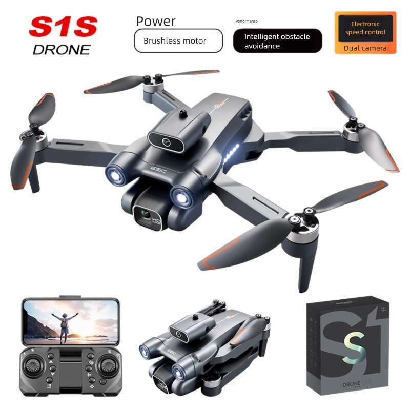 S Universal Brush Folding Drone Obstacle Avoidance Aerial Photography Quadcopter Brushless Motor Electronic Fence Remote Control Aircraft