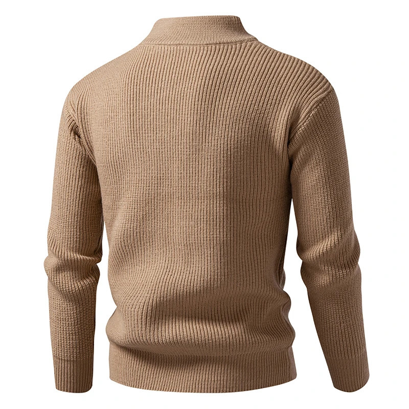 2025 Mens Thick Warm Fashion Long Sleeved Casual Pullover Knitted Sweater Men 250929