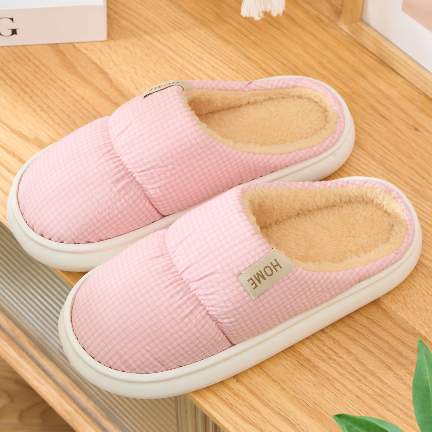 Men's Winter 2025 New Couple Indoor Home Warm Plush Soft Thick Sole Women's Cotton Slippers ddmymarket