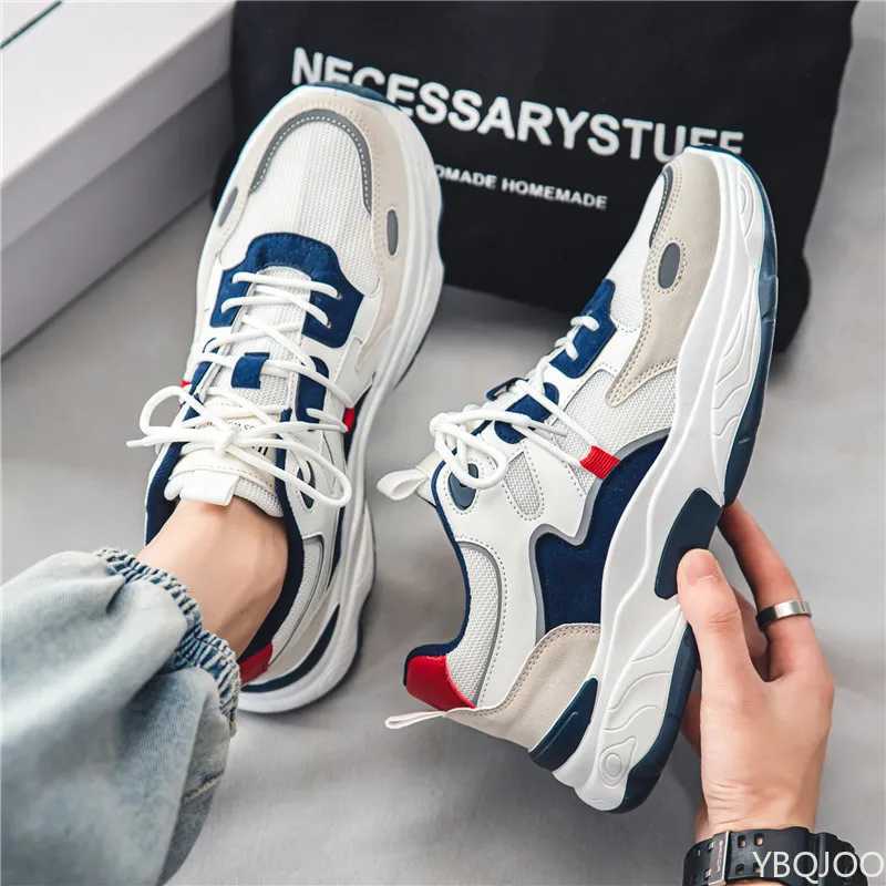 Spring fashionable versatile thick soled anti slip sneakers mens new breathable mens shoes casual comfortable mens shoes copy Z250930