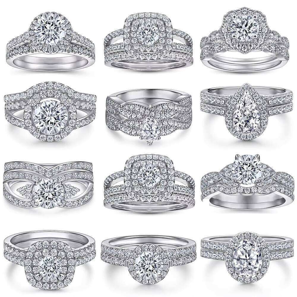 Boutique Ring Women's Jewelry Rose Gold S Sterling Engagement Wedding Silver Fashion CMA