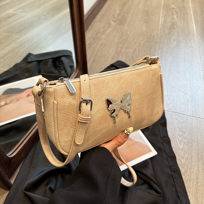 2025 Super Popular Women's Underarm Bag Fashion Elegant Luxury Bag Butterfly Design Autumn/Winter Korean New Shoulder Bag Designer Bag