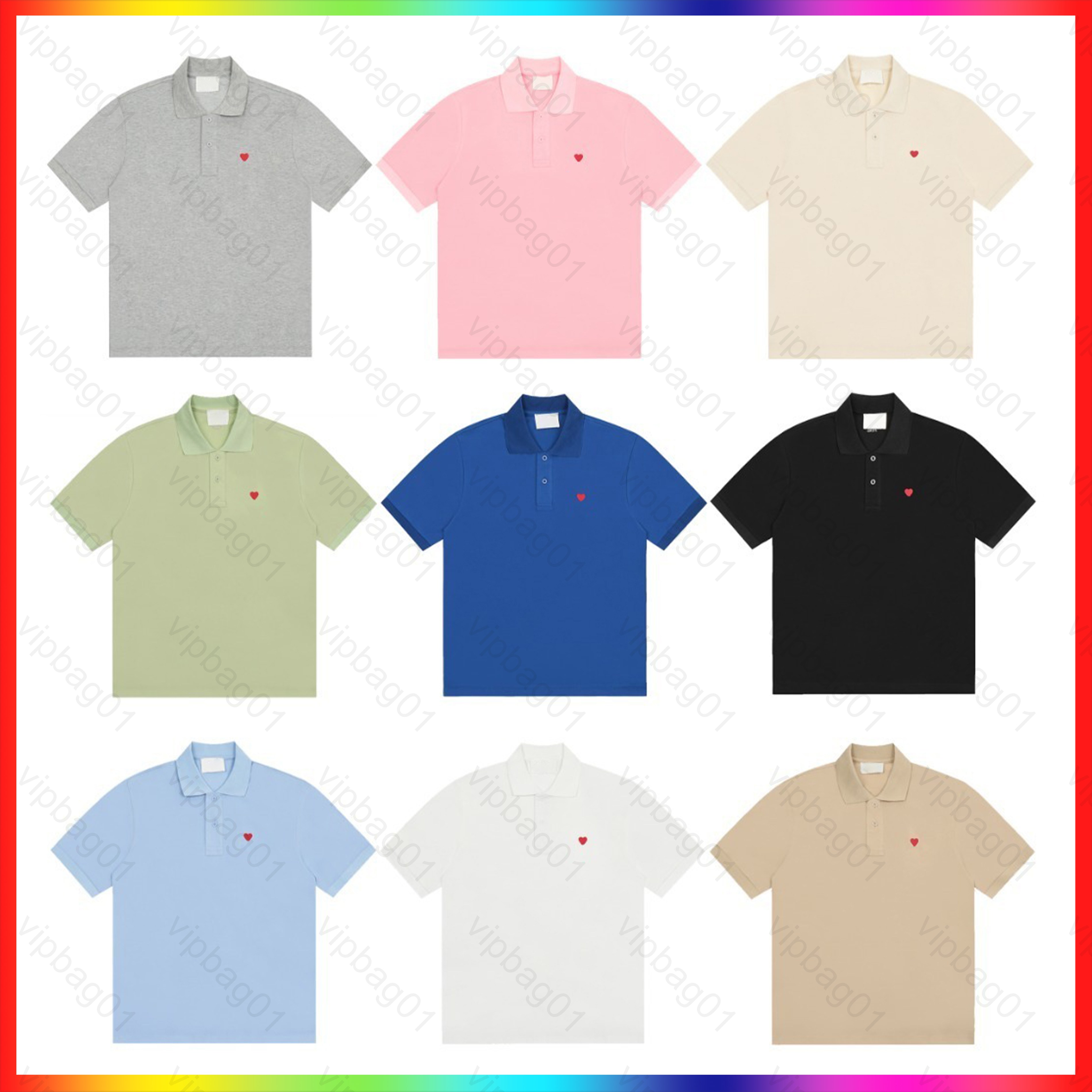 Designer polo t shirt Men's and Women's T-Shirt Designer Summer Casual Short Sleeve Cotton Tshirt Luxury Brand Mens Tee Fashion Embroidery shirt US size S-XL