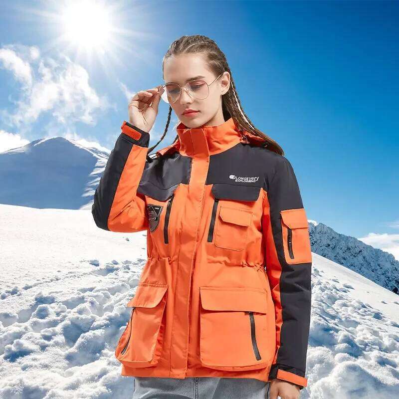Suit Winter Skiing Snowboarding Clothes Thick Warm Waterproof Ski Jackets Outdoor Snow Jacket + Pants For Women