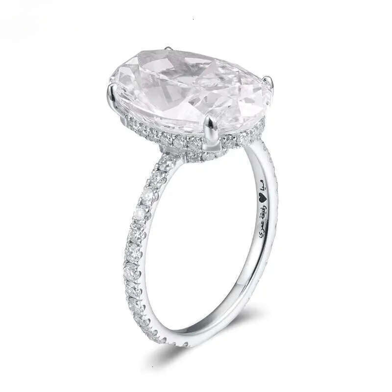 GIA IGI Certified CVD HPHT Lab Grown Created Dia 14k Solid Gold Oval Engagement Ring Fine Jewelry Rings for Women