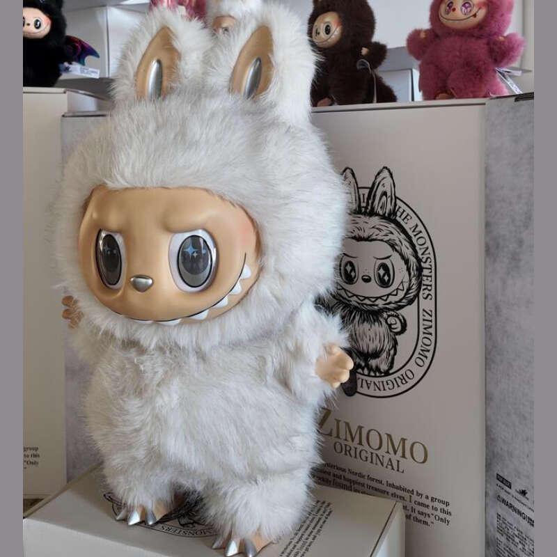 Big Labubu Doll 58Cm Zimomo I Found You Plush Dolls Large Size Angel In Clouds Cute Vinyl Face Toy For Halloween Gifts