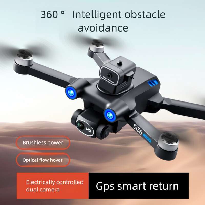 S GPS Positioning Brushless Motor HD Dual Camera Aerial Photography Obstacle Avoidance Remote Control Airplane Drone