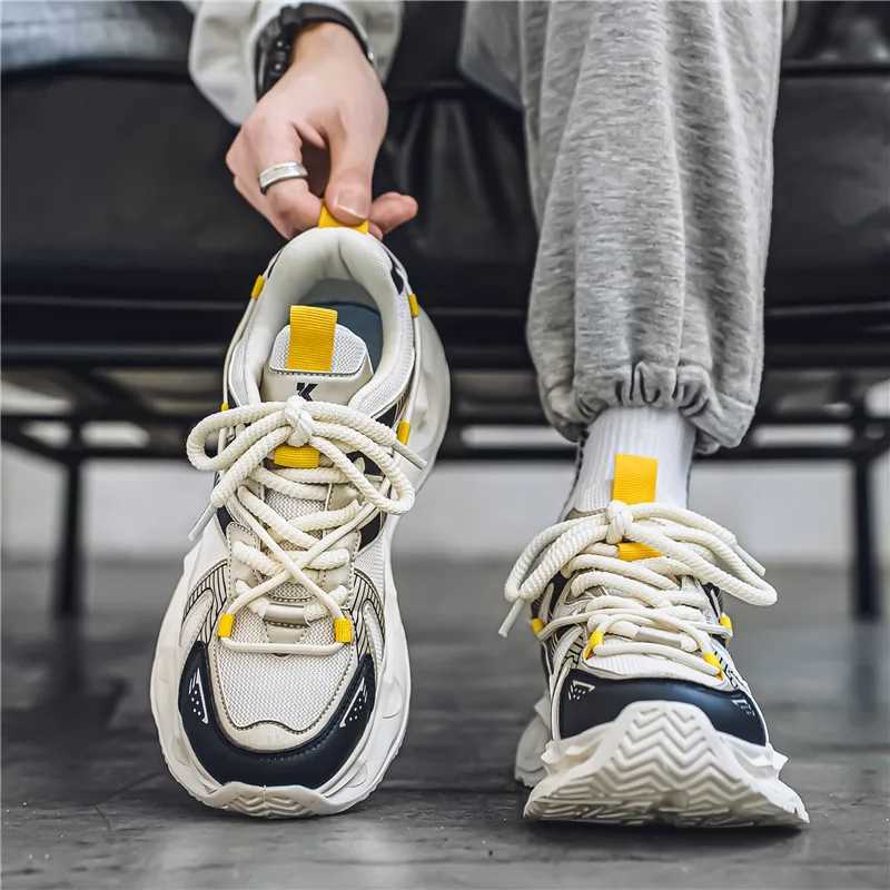 Casual sports shoes fashion mens new four season comfortable outdoor breathable height increasing fashion casual sports shoes Z250930