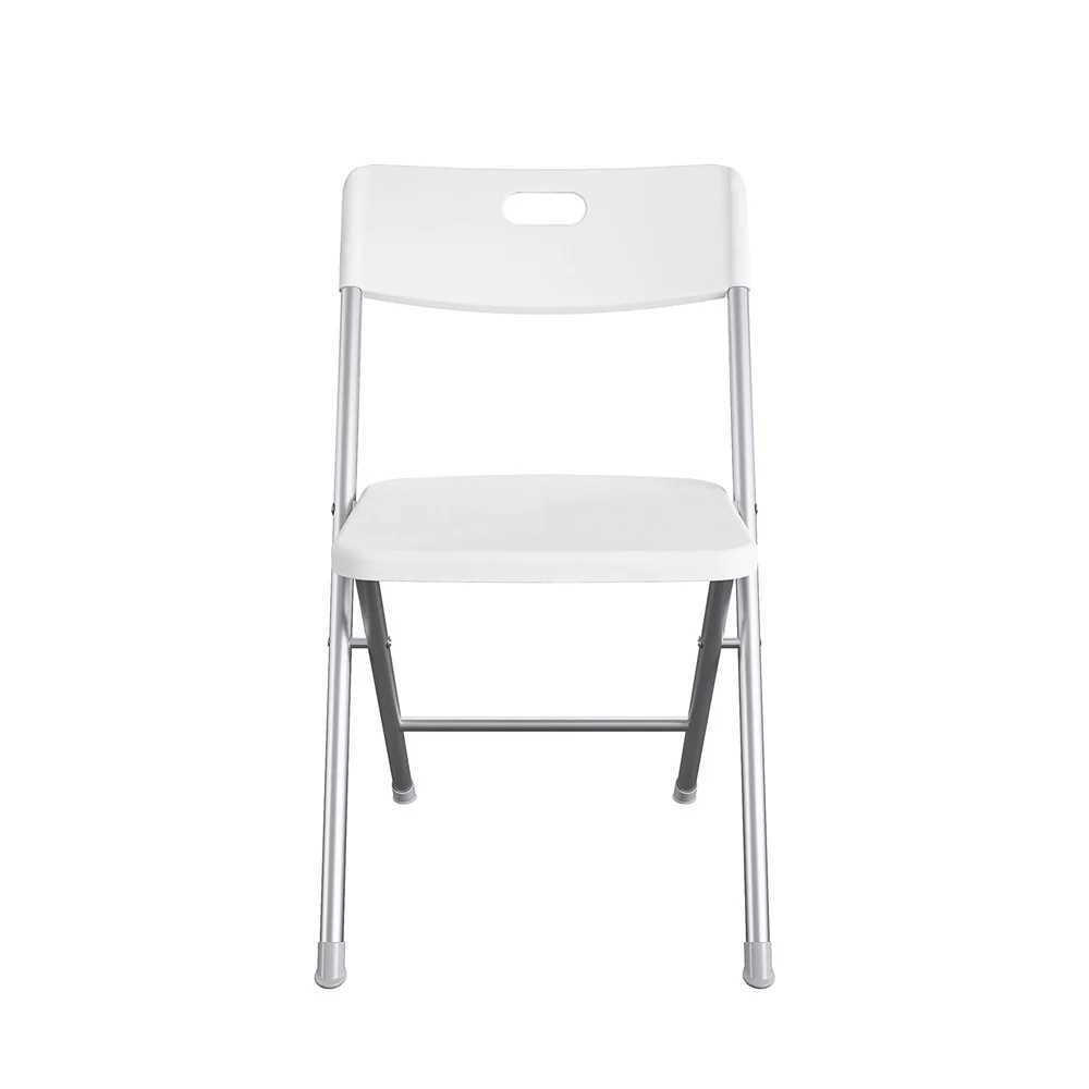 Durable Folding Chair with Resin Seat and Back Lightweight Steel Frame Indoor Outdoor Use Perfect Events and Everyday Seating J250930