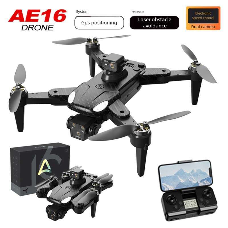 AE Laser Obstacle Avoidance Drone GPS Satellite Positioning Four Lens Brushless Quadcopter