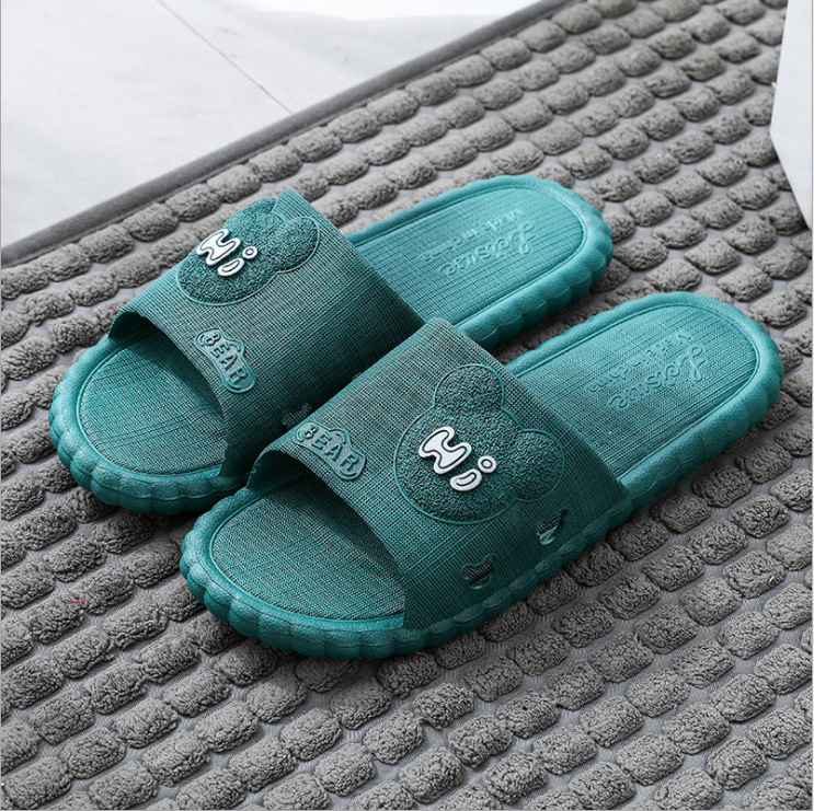 Summer Home Indoor Bath Slippers for Women, Soft Sole, Non-Slip, Wear-Resistant, One-Word Slippers, Casual ddmymarket