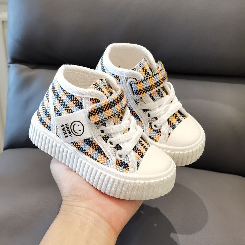 Kids Canvas Shoes Casual Sport Boys Girls Sneakers Shoes Kidszworld Soft Rubber Sole Flat Children Toddlers Canvas Shoes Size 20 - 31 K0632