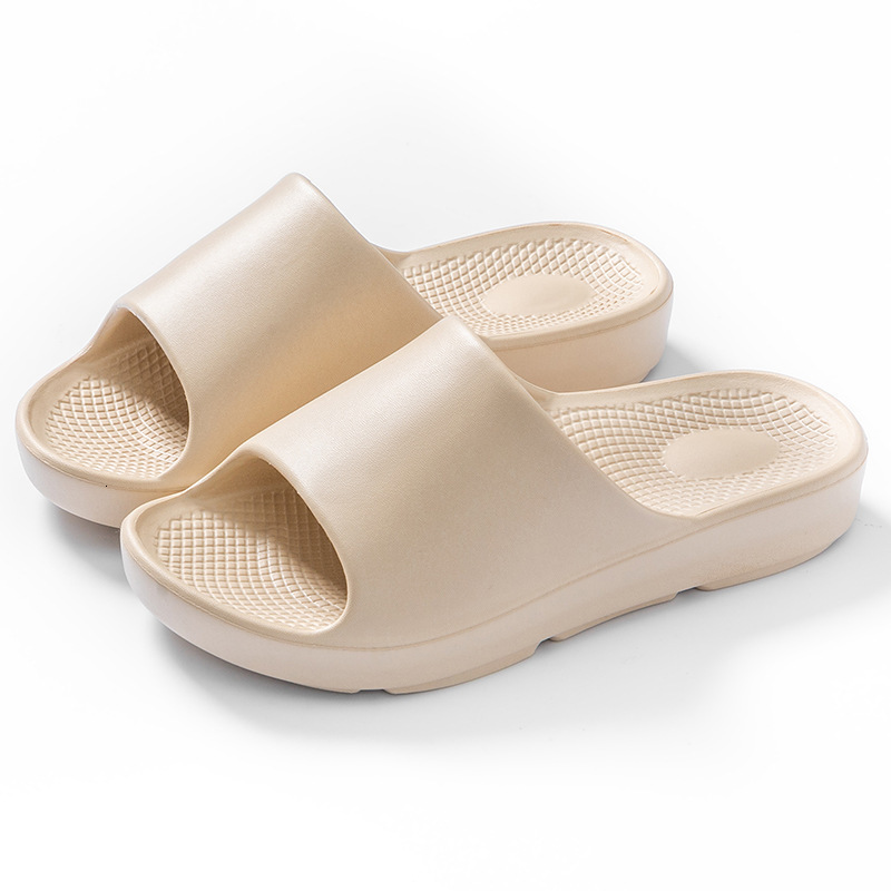 New EVA Cushioning Women, Summer Indoor Simple Soft Sole Non-Slip Bath Slippers for Men ddmymarket