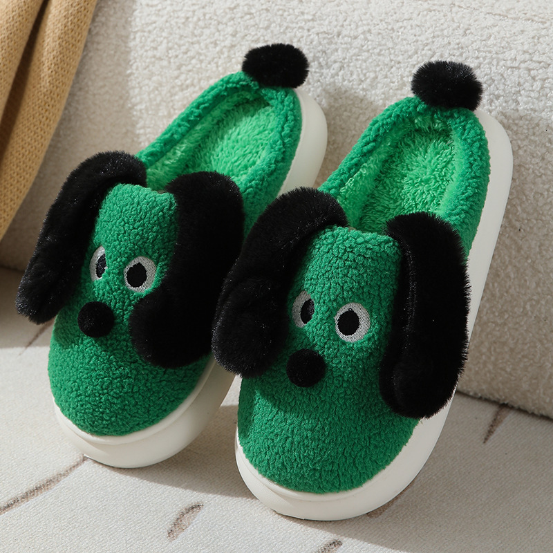 Slippers with Heel Women Winter Cute Couple Internet Celebrity Home Indoor and Outdoor Non-Slip Warm Furry Maternity Cotton Shoes for Men ddmymarket