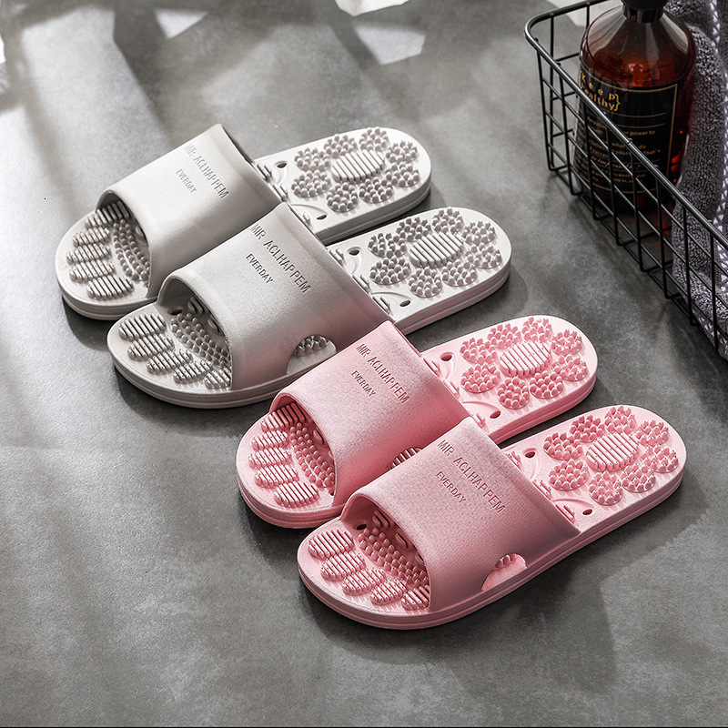 Home Indoor Women Summer Soft Sole Bathroom Anti-Odor Non-Slip One-Word Slippers for Men ddmymarket