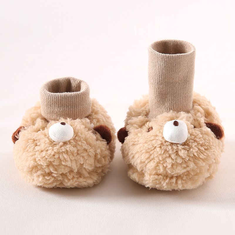 Newborn Winter Shoes Cute Cartoon Baby Sock Shoes Soft Cotton Anti Slip Kidszworld Infant Toddler Little Kids Crib Socks Shoes 0- 18 Months K0474