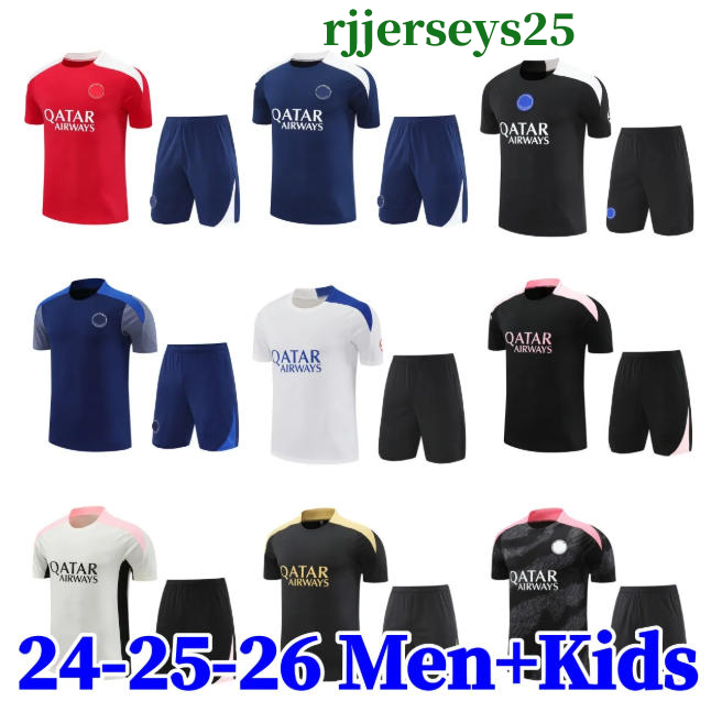 2025 2026 Paris training kids kit PSGes tracksuit chandal 24 25 26 tuta calcio survetement tuta retro futbol psgES tracksuits Soccer football tracksuit kid men