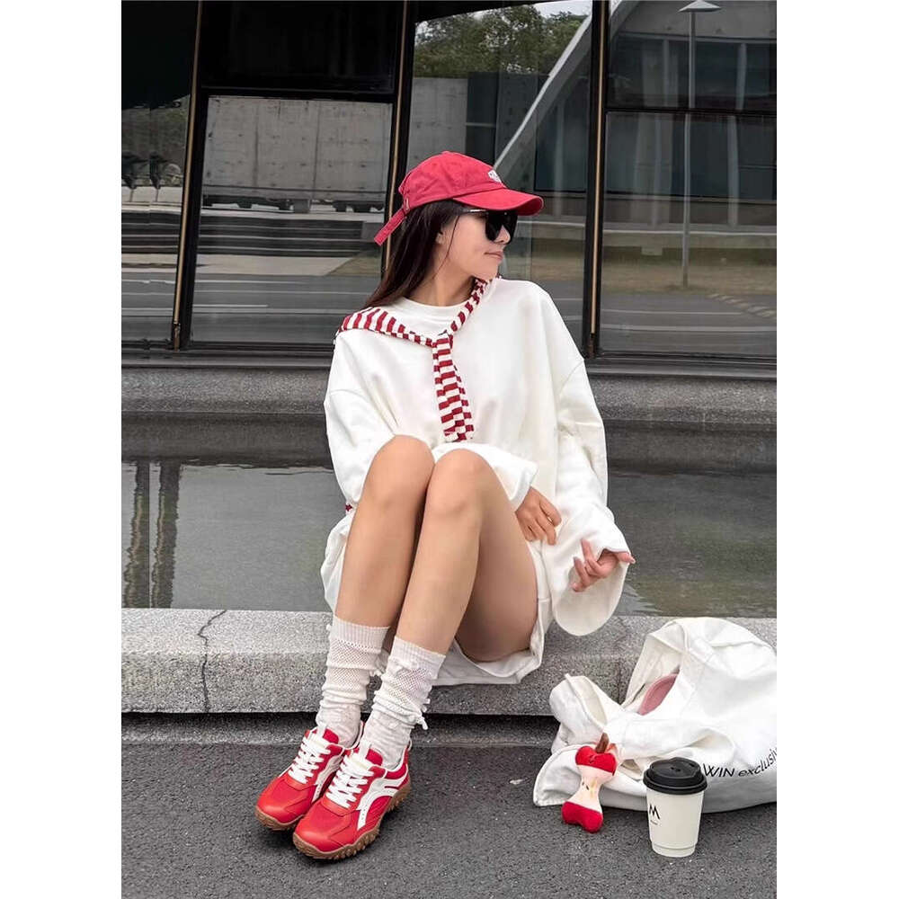6CM ight Increase Designer Shoe Genuine Leather Thick Sole Mesh Breathable Women's Outdoor Training Casual Sports Dad Shoes