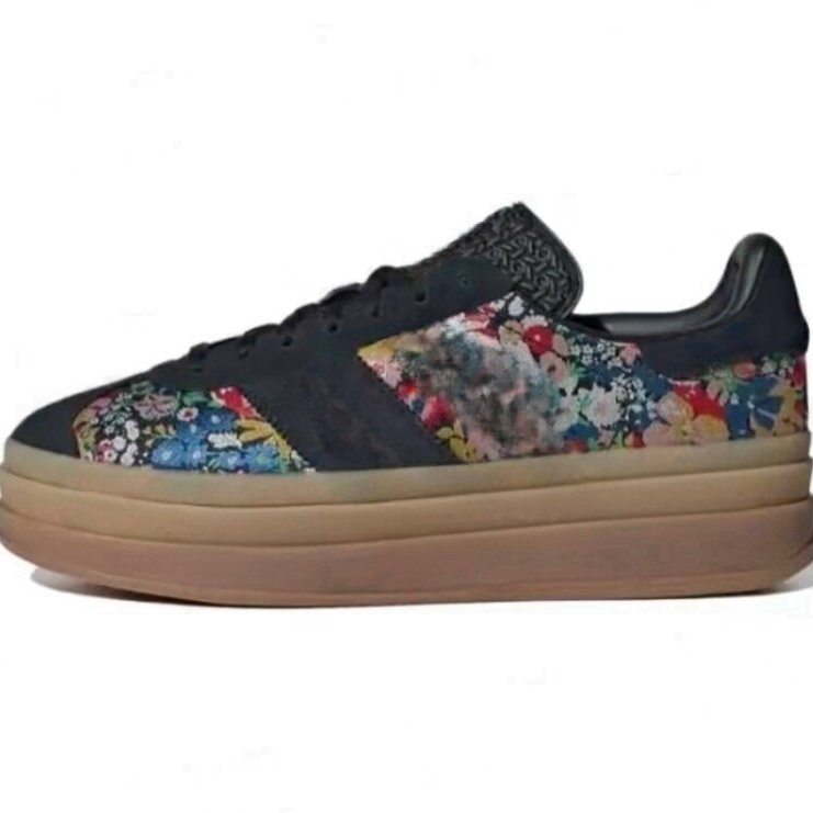 Designer Black Flower Sneakers Tide Shoes Vintage Men's Leather Lace-up Fashion Trainer Women's Casual Sports Pink Sneaker