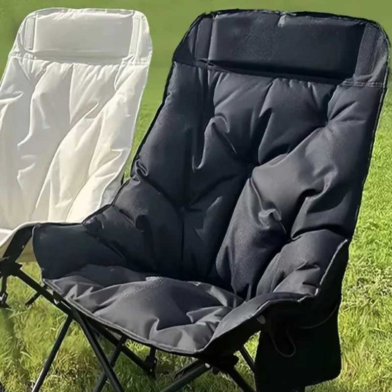 Outdoor Thickened Folding Chair Comfortable High Backrest Stable Portable Outdoor Chair Breathable Widened Seat Surface Chairs J250930