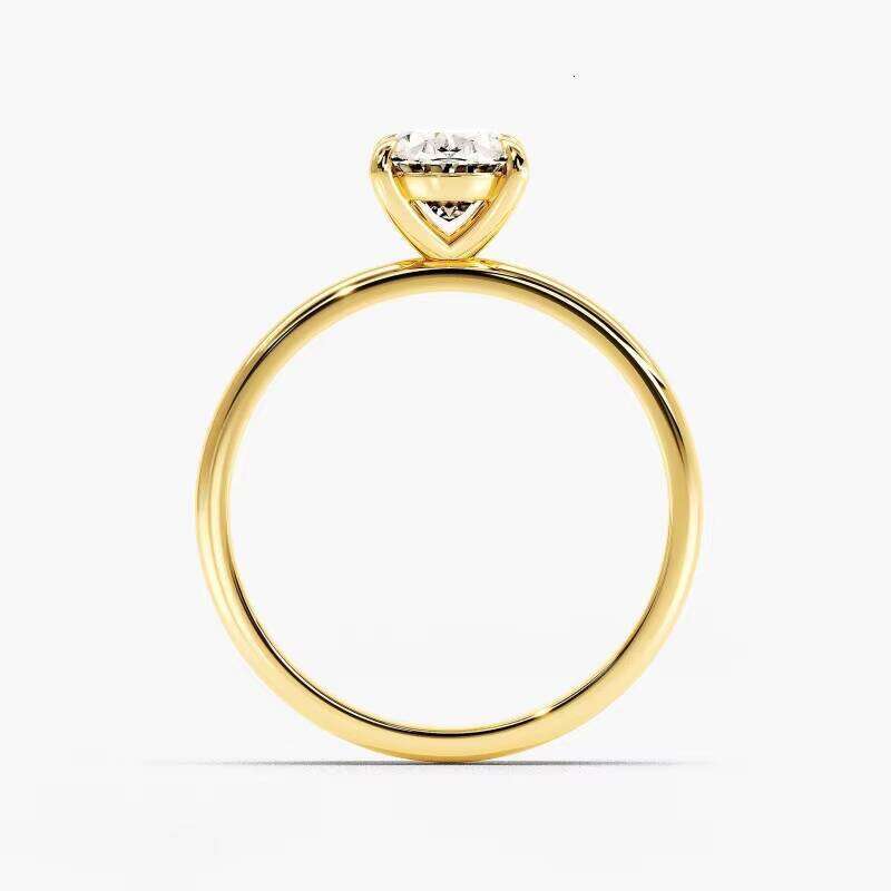 1.5 CT Silicon Stone Engagement Exquisite Wedding 4 Prong Solitaire Ring