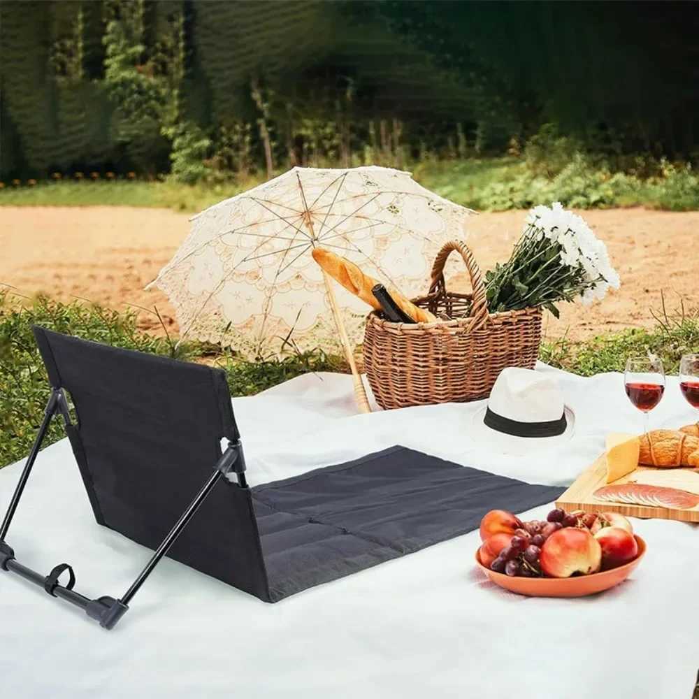 Beach Chair Foldable Camping Chair Waterproof Oxford Fabric Camping Beach Fishing Lazy Backrest Chairs Leisure Travel Furniture J250930