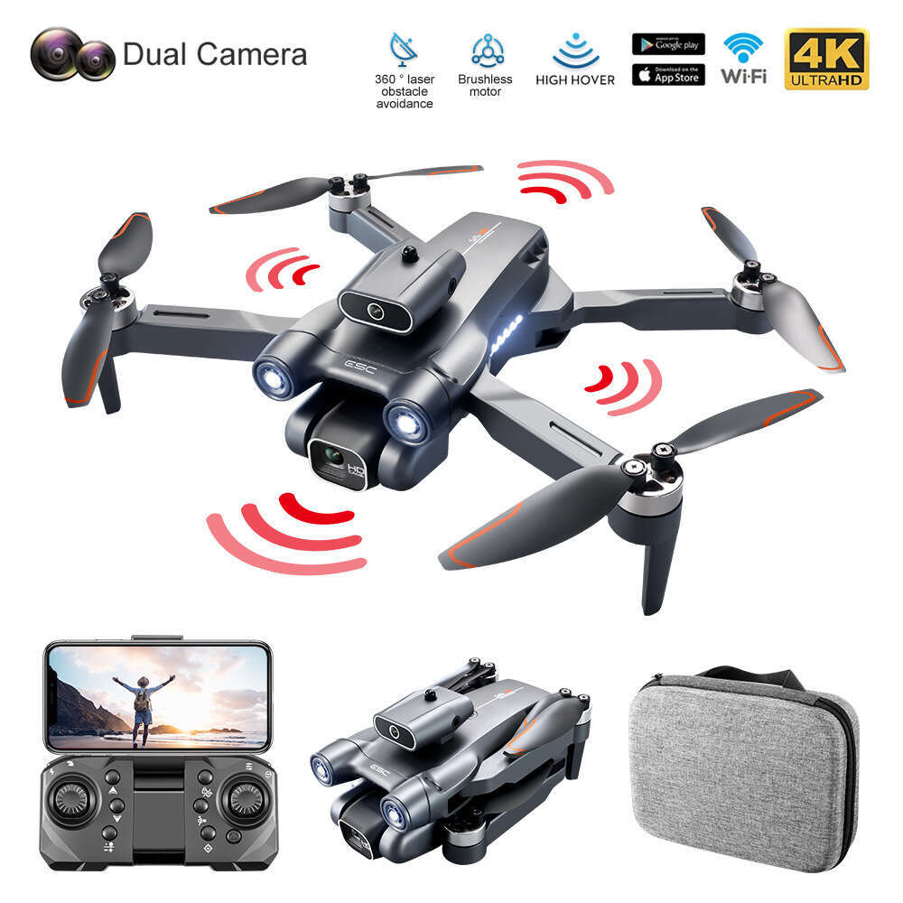 S Universal Brush Folding Drone Obstacle Avoidance Aerial Photography Quadcopter Brushless Motor Electronic Fence Remote Control Aircraft