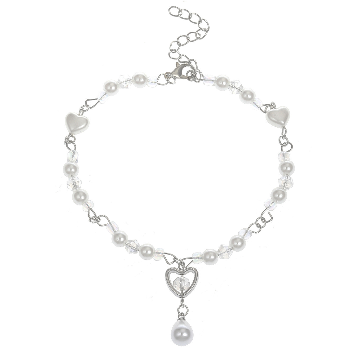 OT Buckle Jewelry Accessories High-end Irregular Baroque Pearl Necklace Bracelet Set for Women