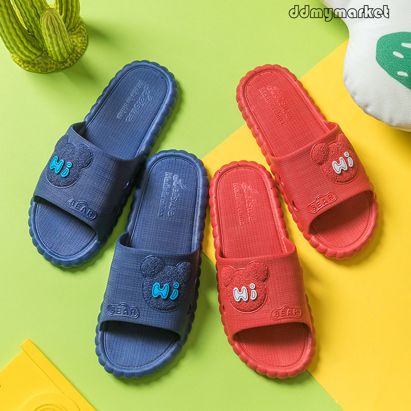 Summer Home Indoor Bath Slippers for Women, Soft Sole, Non-Slip, Wear-Resistant, One-Word Slippers, Casual ddmymarket
