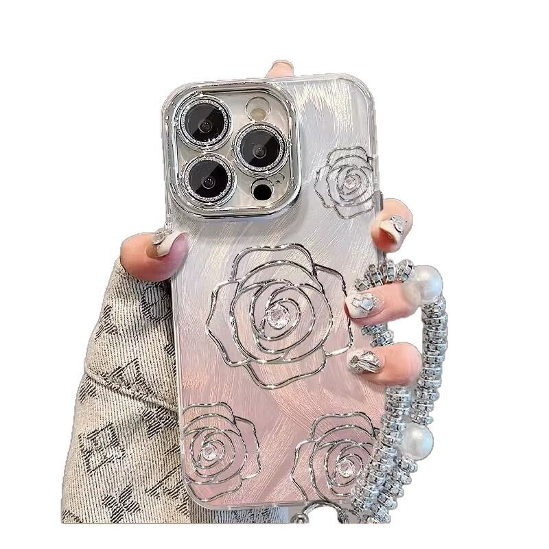For iphone 17 Pro Max Case, Cute Camellia Phone Case, Slim Shockproof Protective Cover For Women Girl