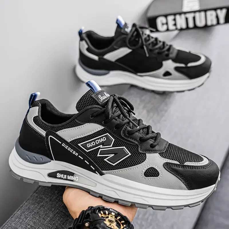 Men Running Shoes Comfortable Thick Soled 2025 Summer Sneakers for Men Wearresistant Casual Shoes Running Male Sneakers Z250930