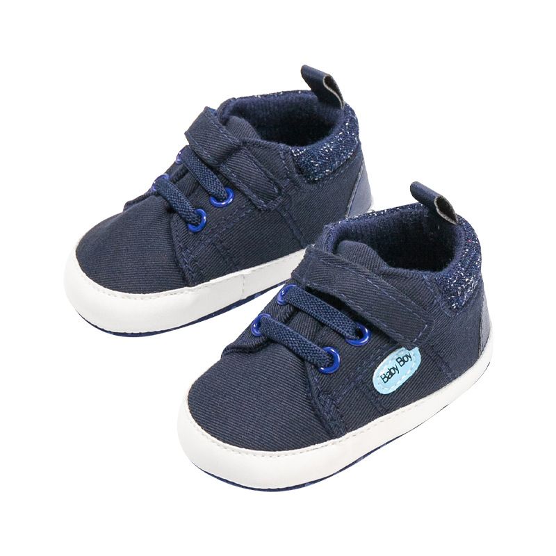 Baby Canvas Sneakers Anti-slip Soft Infant Shoes Newborns First Walkers Toddler Kidszworld Unisex Casual Shoes 0-18M Months K0464