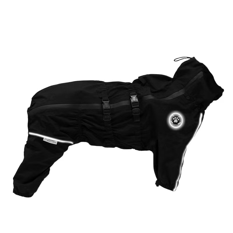 K3119 Cross-border wholesale dog four-legged raincoat large dog waterproof windproof jacket Golden Retriever Alaskan pet outdoor raincoat