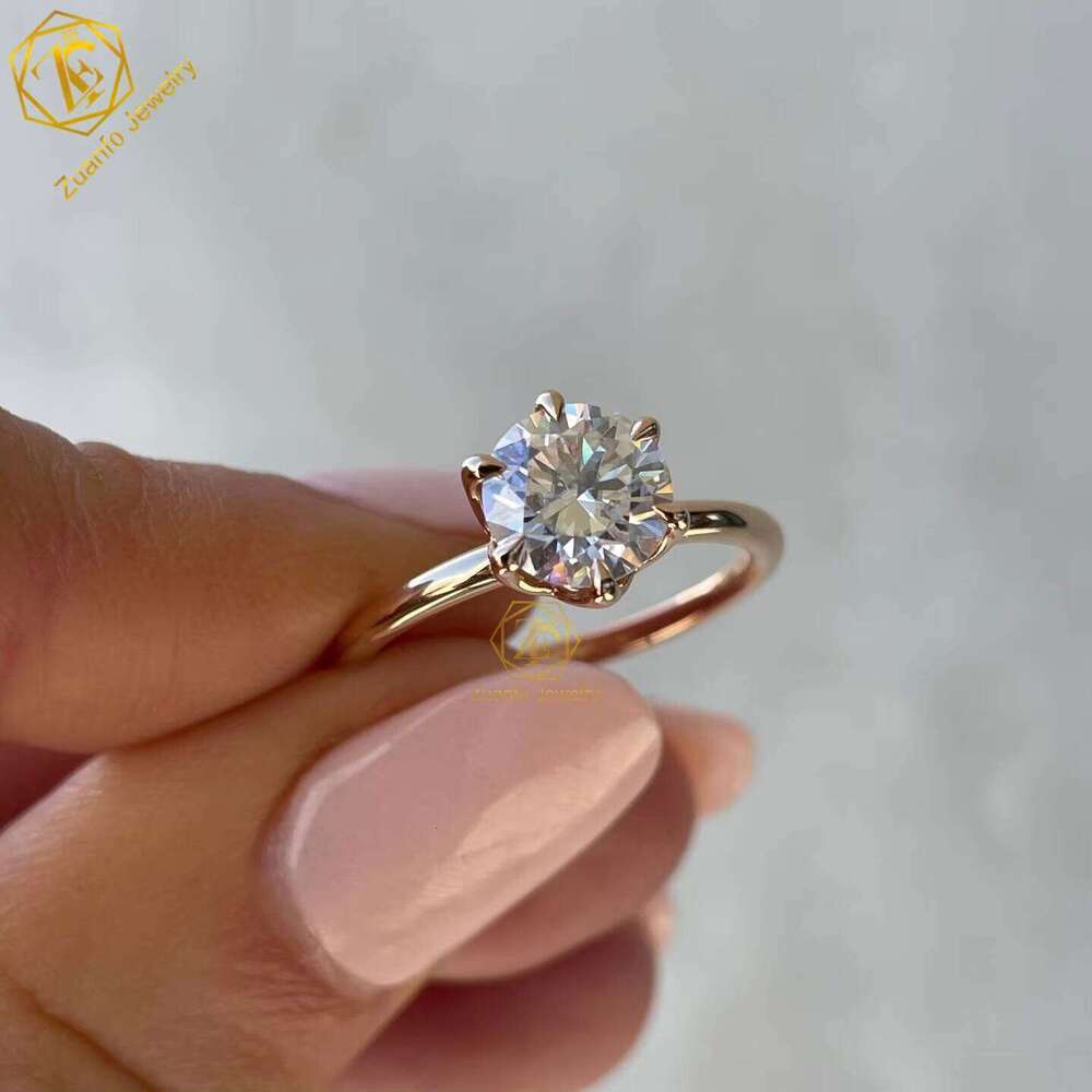 1CT 2CT Diamonds IGI Certified HPHT Created CVD DEF VVS Lab Grown Diamond Rings