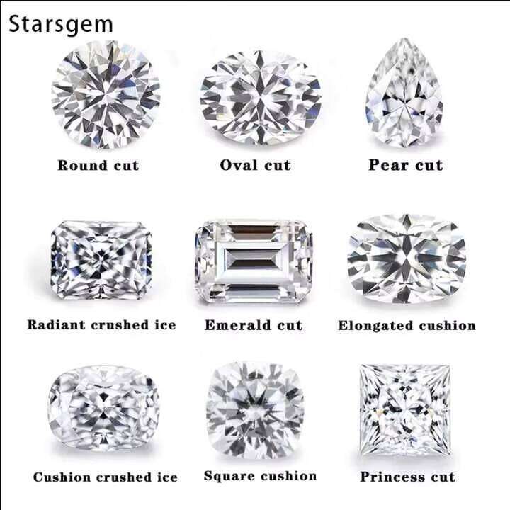 VOAINO 1ct Grown HPHT CVD 14k Wedding Engagement Gift IGI Certified 1 Carat Lab Ring