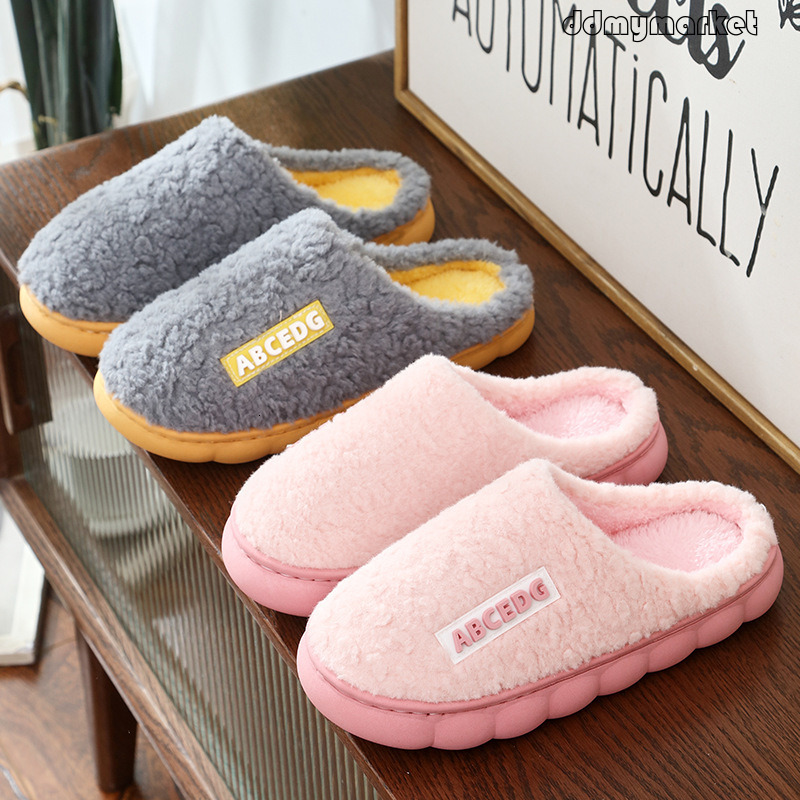 Women's Cotton Use, Autumn and Warm Home Shoes, Couple Slippers for Men, Winter Indoor Shoes ddmymarket