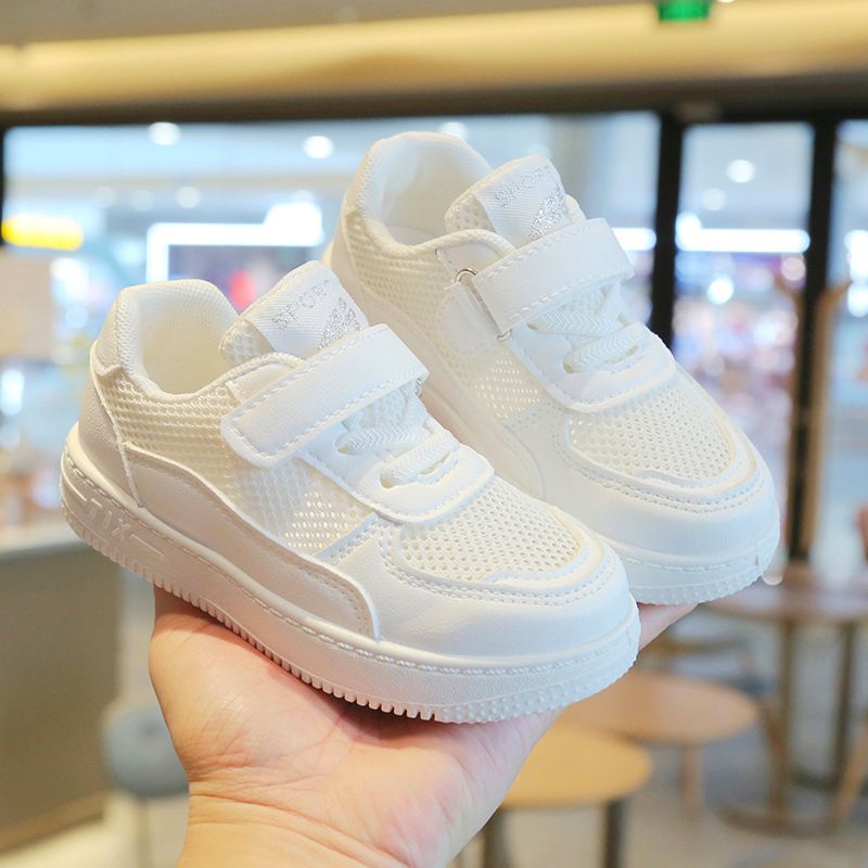 Toddler Shoes for Kids Mesh Sneakers Boys Sport Breathable Tennis Shoes Youth Girls Summer Fashion White Running Shoes Trainers Size 21 - 38 H0733