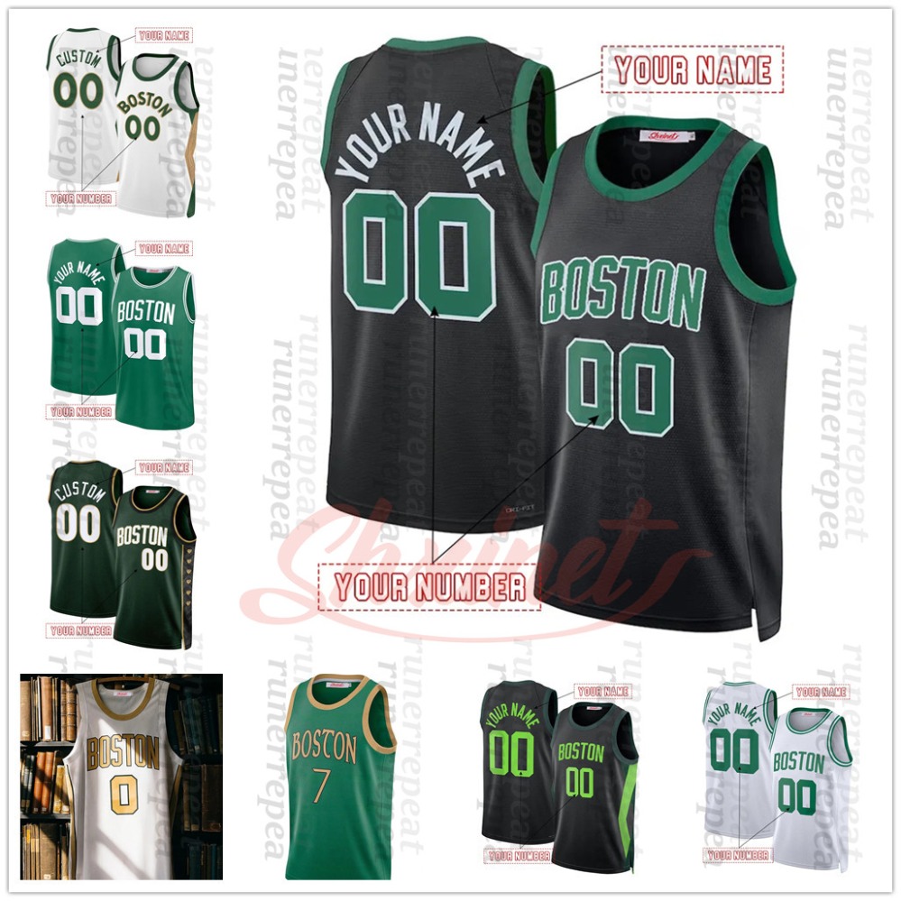 0 Jayson Tatum 2025-2026 City Edition Personalize Basketball Jersey 33 Larry Bird 4 Jrue Holiday Brown 11 Payton Pritchard Stitched Custom Mens