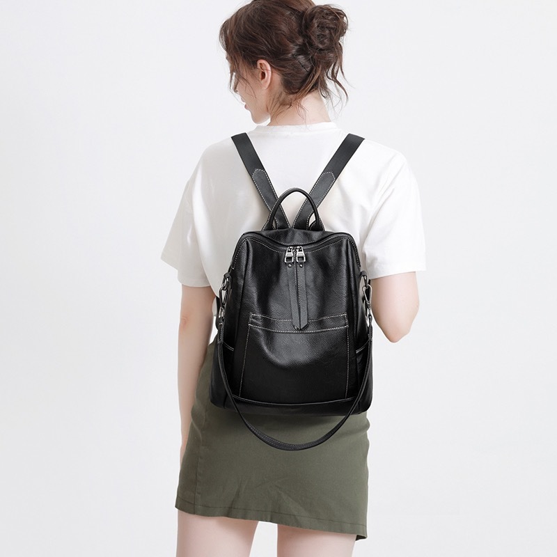 Designer Bag Cowhide Backpack For Women Luxury Bag 2025 New Fashion High-end Dual-use Backpack Casual Versatile Large Capacity Genuine Leather School 