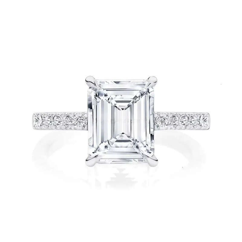 Fully Moissanite Dia Wedding Fine Jewelry Sterling Sier Womens Engagement Ring for Weding