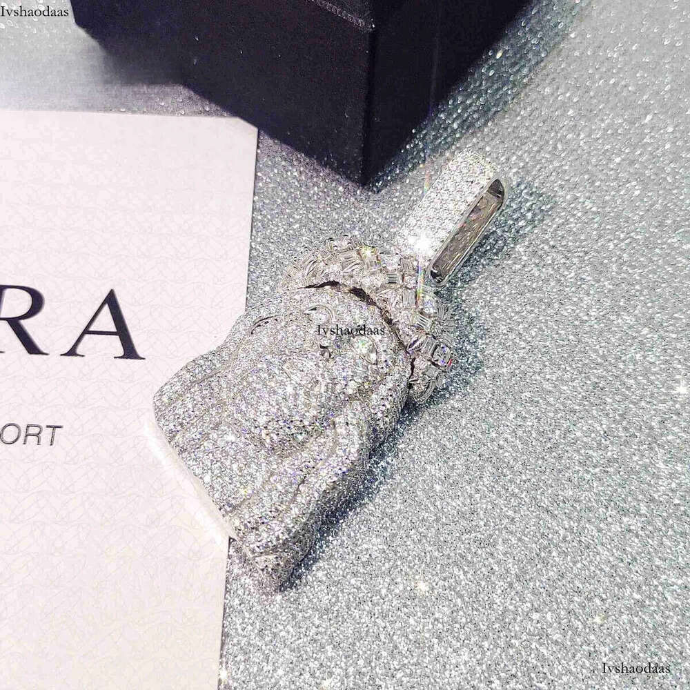 necklace moissanite chain custom pendant Pass Dia Tester FL Hip Hop Jewelry S Jesus