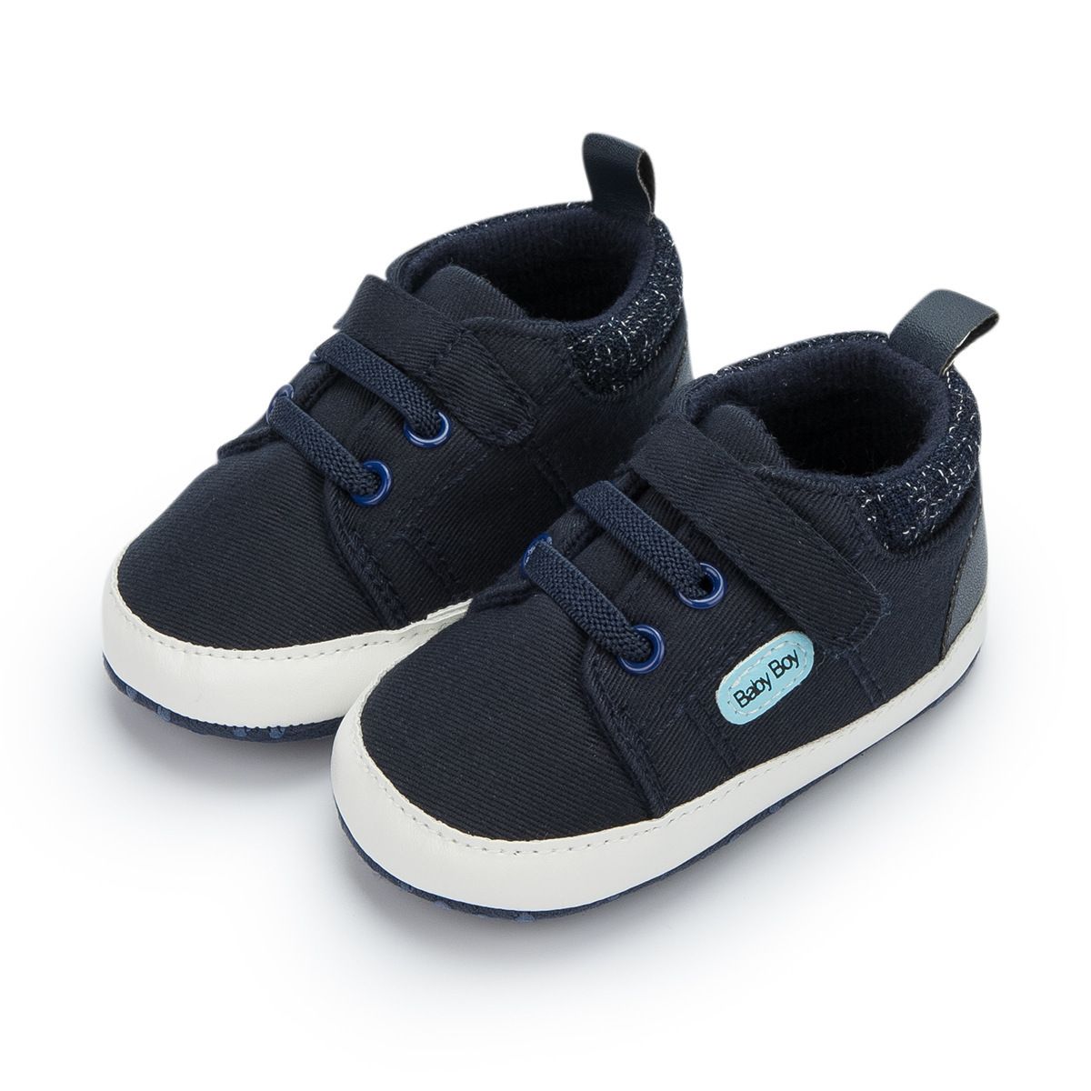 Baby Canvas Sneakers Anti-slip Soft Infant Shoes Newborns First Walkers Toddler Kidszworld Unisex Casual Shoes 0-18M Months K0464